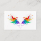 Fluffy Rainbow Wings Terminkarte (Vorderseite)