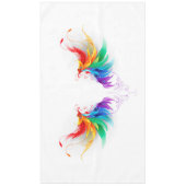 Fluffy Rainbow Wings Tischdecke (Vorderseite)