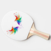 Fluffy Rainbow Wings Tischtennis Schläger (Seitenansicht)