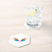 Fluffy Rainbow Wings Untersetzer (Vor Ort)