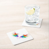 Fluffy Rainbow Wings Untersetzer (Vor Ort)