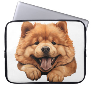 FLUFFY RED CHOW CHOW PUPPY HUND LAPTOPSCHUTZHÜLLE