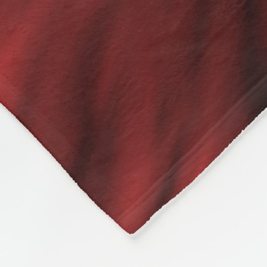 Fluffy Red Fox im Schnee Fleecedecke (Ecke)