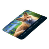 Fluffy Red Fox mit Freundschaftsangebot Magnet (Linke Seite)