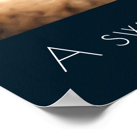 Fluffy Red Fox mit Freundschaftsangebot Poster (Ecke)