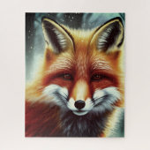 Fluffy Red Fox Portrait Puzzle (Vertikal)