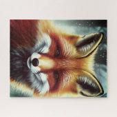 Fluffy Red Fox Portrait Puzzle (Horizontal)