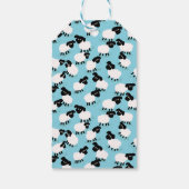 Fluffy Sheep on Baby Blue Geschenkanhänger (Rückseite)