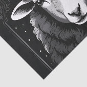 Fluffy Sheep Portrait Seidenpapier (Ausschnitt)