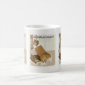 Fluffy sheltie kaffeetasse (Mittel)