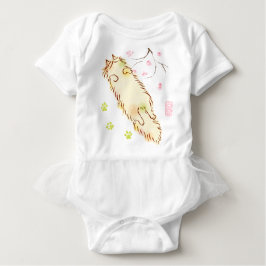 Fluffy Sleepy Cat Baby T-shirt