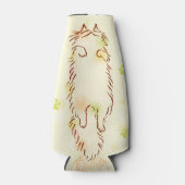 Fluffy Sleepy Cat Flaschenkühler (Vorderseite)