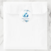 Fluffy Square Marshmallow Leckereien Runder Aufkleber (Tasche)