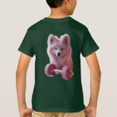 Fluffy Stärke Pastel Dumbell , entworfen T-Shirt (Rückseite)
