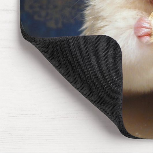 Fluffy Syrian Hamster Kokolinka Mousepad (Ecke)