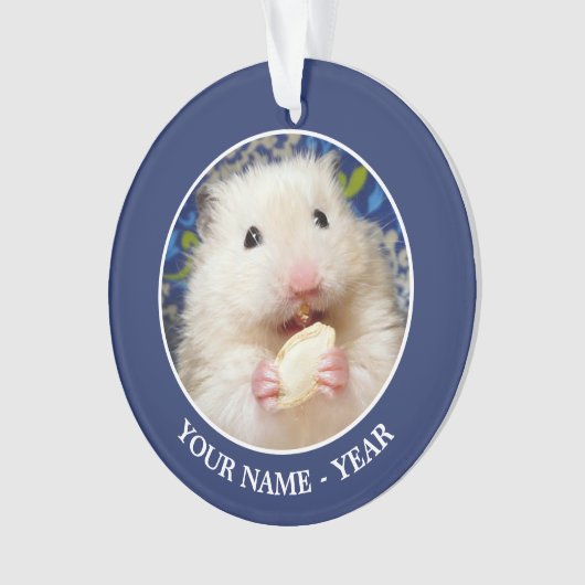 Fluffy Syrian Hamster Kokolinka Ornament (Vorderseite)