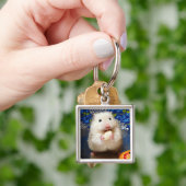 Fluffy Syrian Hamster Kokolinka Schlüsselanhänger (Hand)