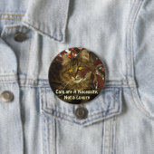 Fluffy TABBY KATZPENDECKEN Button (Beispiel)