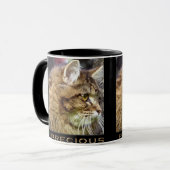 Fluffy TABBY KITTEN Tasse (Vorderseite Links)