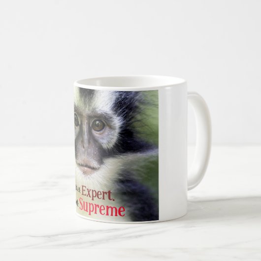 Fluffy Thomas Leaf Affe Kaffeetasse (VorderseiteRechts)