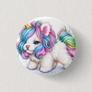 Fluffy Unicorn Puppy Button