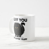 Fluffy Voluminous Cat Life Kitty Style Kaffeetasse (Vorderseite Links)