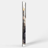 FLUFFY WATERCOLOR SCHWARZE KÜCHE MIT KARTEN SAMSUNG GALAXY HÜLLE (Rechte Seite)