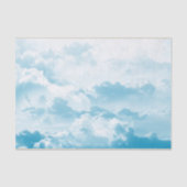 Fluffy White Clouds Blue Sky Decoupage Seidenpapier (Vorderseite)