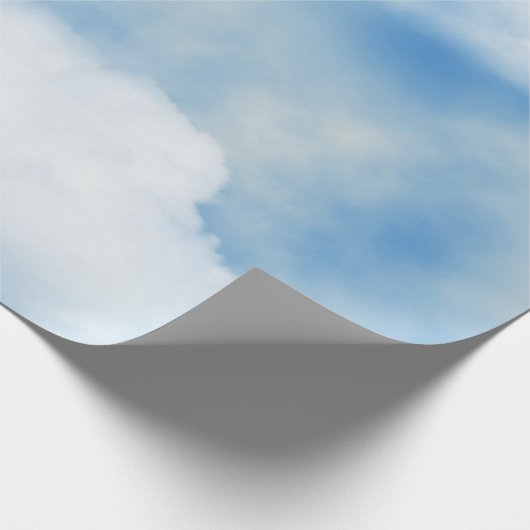 Fluffy White Clouds Geschenkpapier (Ecke)