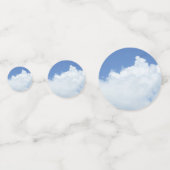 Fluffy White Clouds Konfetti (Vorderseiten)