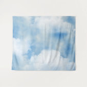 Fluffy White Clouds Wandteppich (Vorderseite (Horizontal))