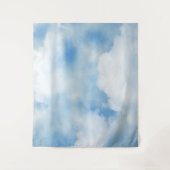 Fluffy White Clouds Wandteppich (Vorderseite)