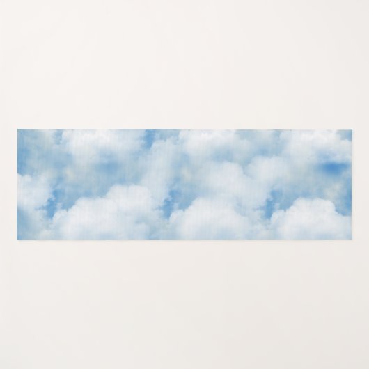 Fluffy White Clouds Yogamatte (Vorderseite (Horizontal))