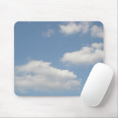 Fluffy White Cumulus Clouds Mousepad (Mit Mouse)