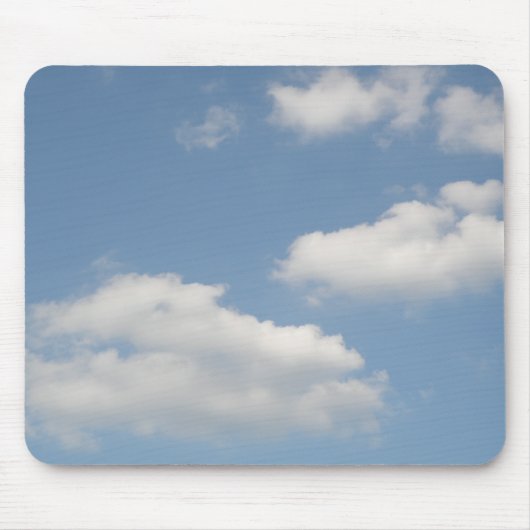 Fluffy White Cumulus Clouds Mousepad (Vorne)