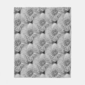 Fluffy White Dandelion Blume Nattern Muster Fleecedecke (Vorderseite)
