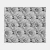 Fluffy White Dandelion Blume Nattern Muster Fleecedecke (Vorderseite (Horizontal))