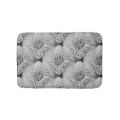 Fluffy White Dandelion Blume Naturmuster Badematte (Vorderseite)