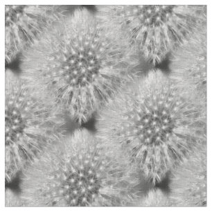 Fluffy White Dandelions Nattern Muster Stoff