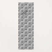 Fluffy White Dandelions Natur Personalisiert Yogamatte (Vorderseite)