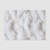 Fluffy White Fur texturiert Seidenpapier (Vorderseite)