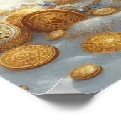 Fluffy White Hund Poster (Ecke)