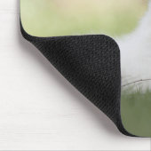 Fluffy White Keeshond Puppy Mousepad (Ecke)