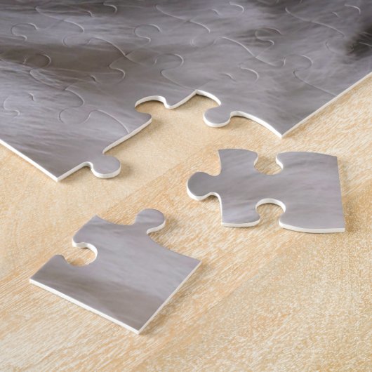 Fluffy White Maine Coon Cat Puzzle (Seite)