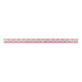 Fluffy White Maltese Poodle Dog Themed Ribbon Satinband (Vorderseite)