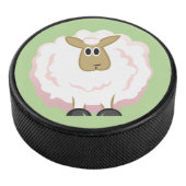 Fluffy White Sheep Eishockey Puck (3/4)