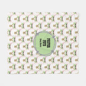 Fluffy White Sheep Fleecedecke (Vorderseite (Horizontal))