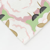 Fluffy White Sheep Fleecedecke (Ecke)