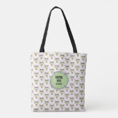 Fluffy White Sheep Tasche (Rückseite)