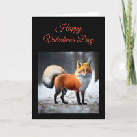 Fluffy Wild Fox Faltenkarte